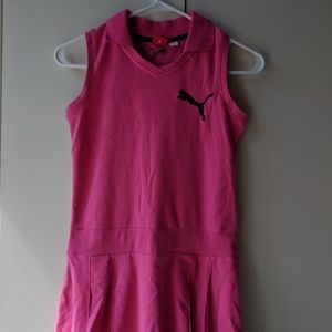 Girls pink puma tennis dress